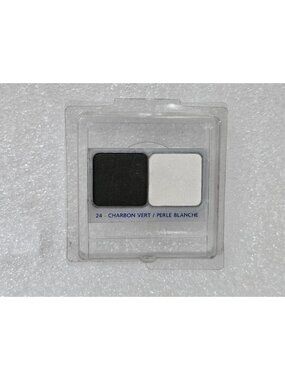 Orlane Velvet Eye Shadow Duo Refill Charbon Vert / Perle Blanche Made In France